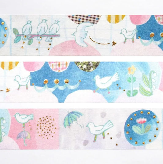 Cozyca - Foil-Stamped Washi Tape - Chihiro Sonoda - Tori no Otoshimono (Bird's Lost Item)