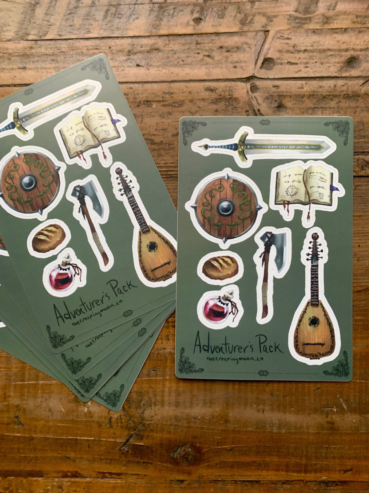 The Creeping Moon - Sticker Sheet - Adventurer's Pack