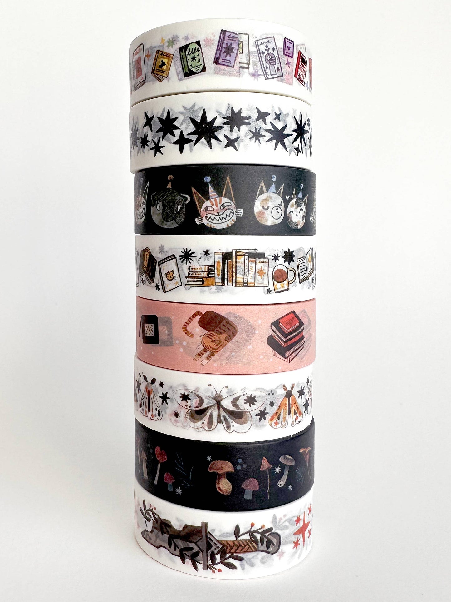 Book Moth Press - Washi Tape - Rainbow Books