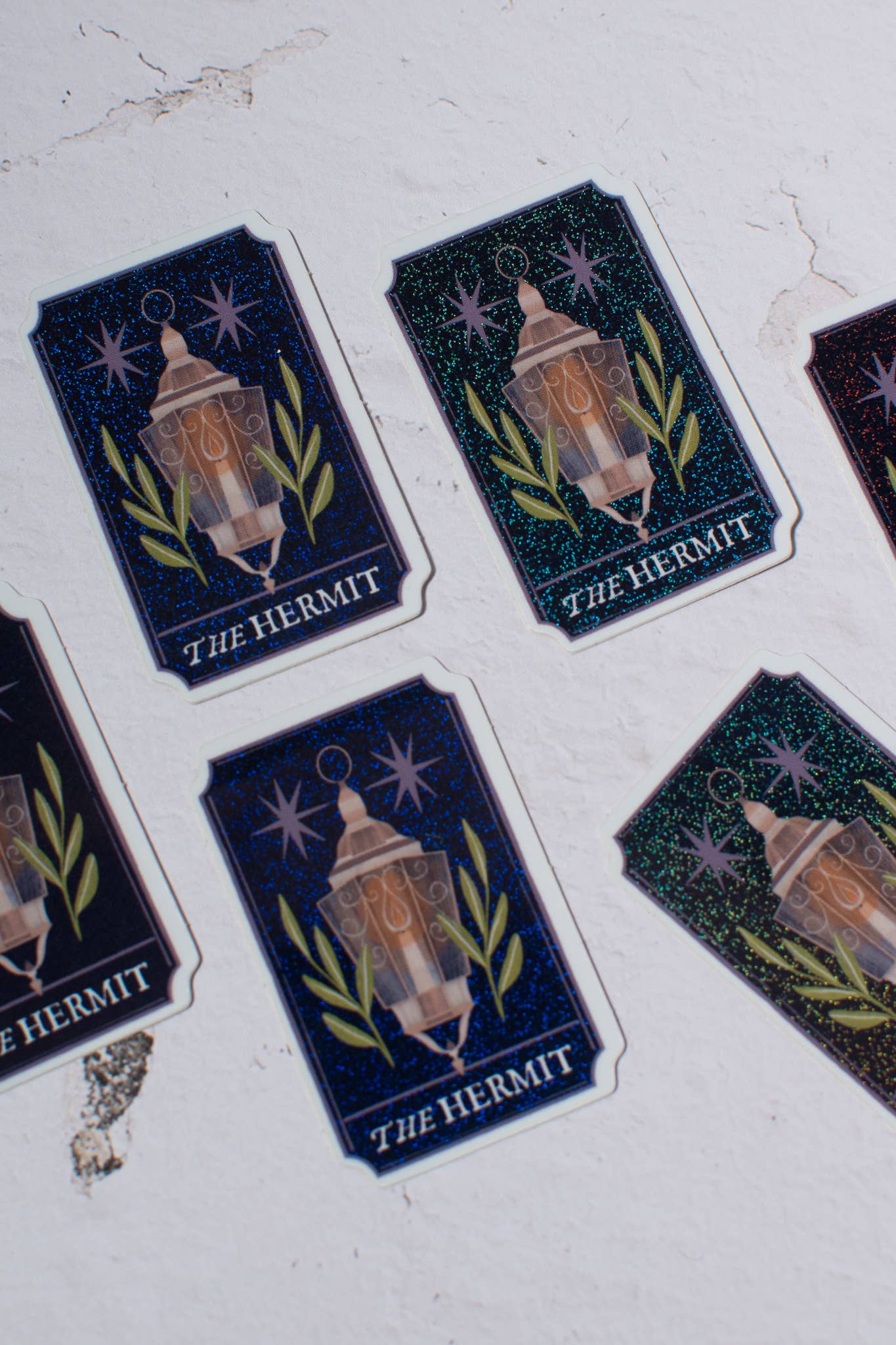 Lantern Print Co. - Holographic Sticker - Hermit Tarot Card