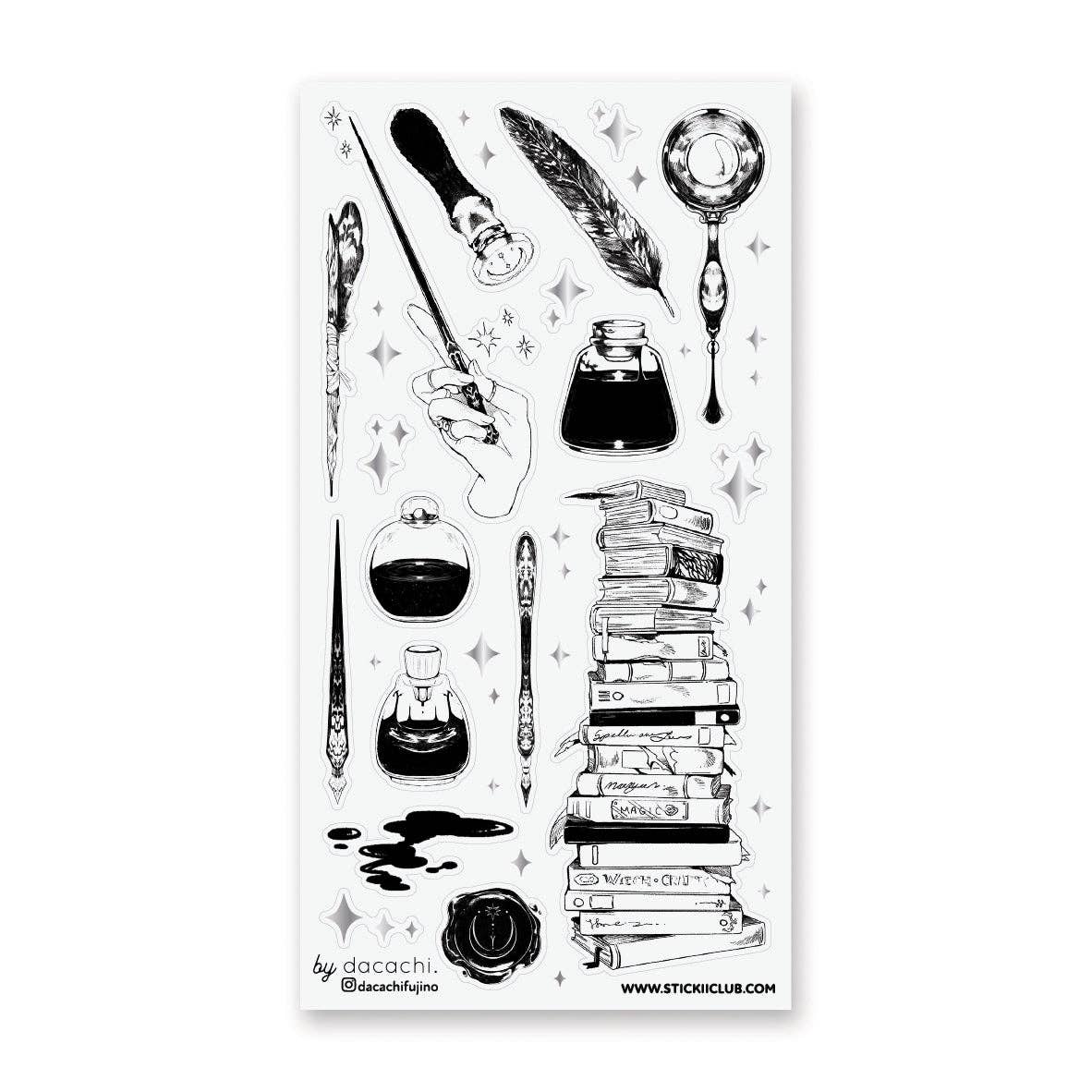 STICKII - Sticker Sheet - Dachachifujinio - Ink & Incantations