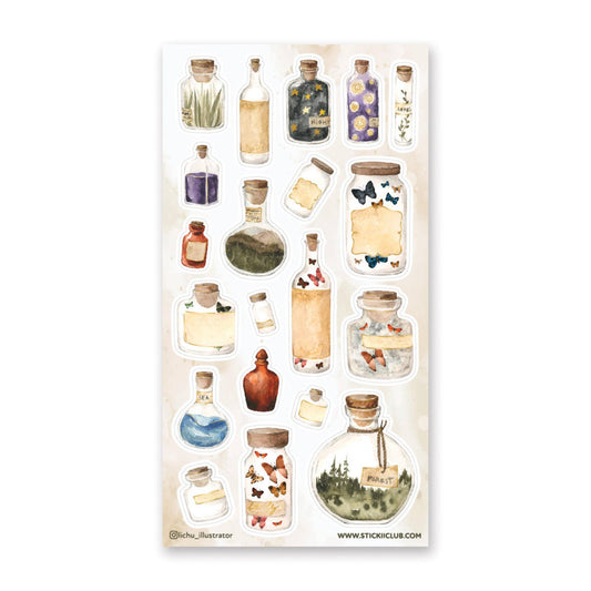 STICKII - Sticker Sheet - Bottled Nature