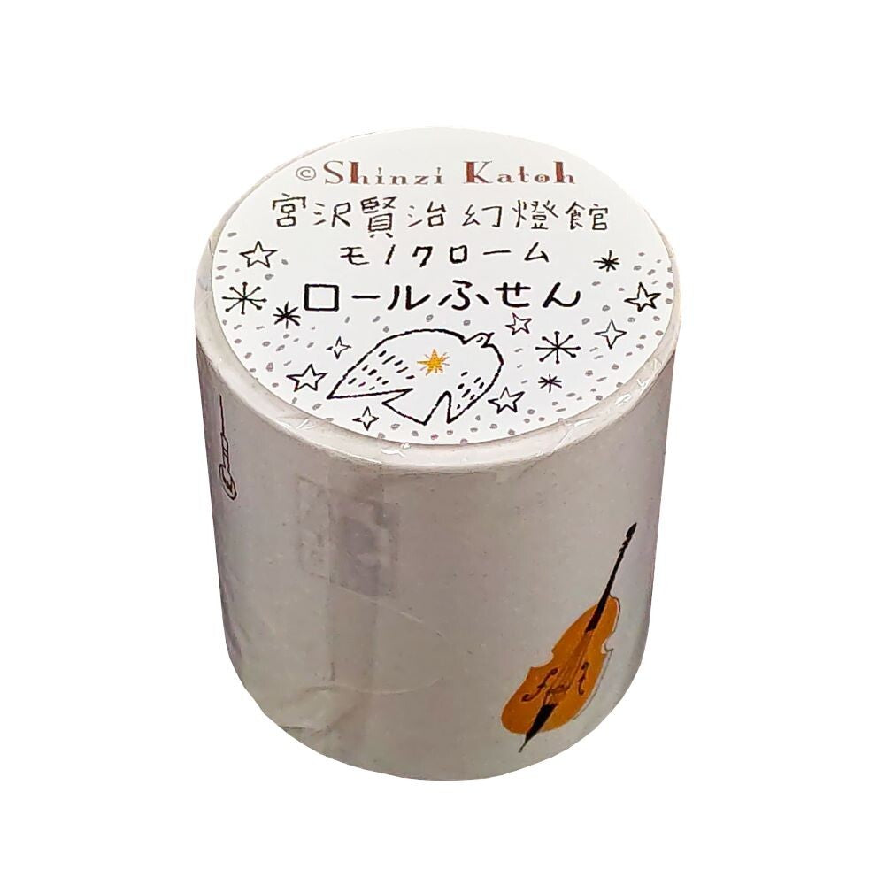 SEAL-DO Shinzi Katoh Sticky Notes Roll - Gauche the Cellist Monochrome