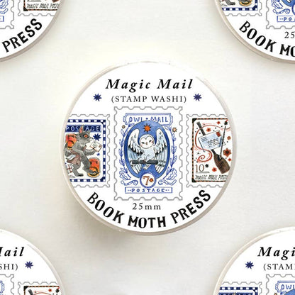 Book Moth Press - Washi Tape - Magic Mail Stamp