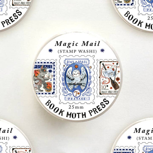 Book Moth Press - Washi Tape - Magic Mail Stamp