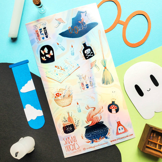 STICKII - Sticker sheet - Sarah Hughes Illustration - Magic Must-Haves