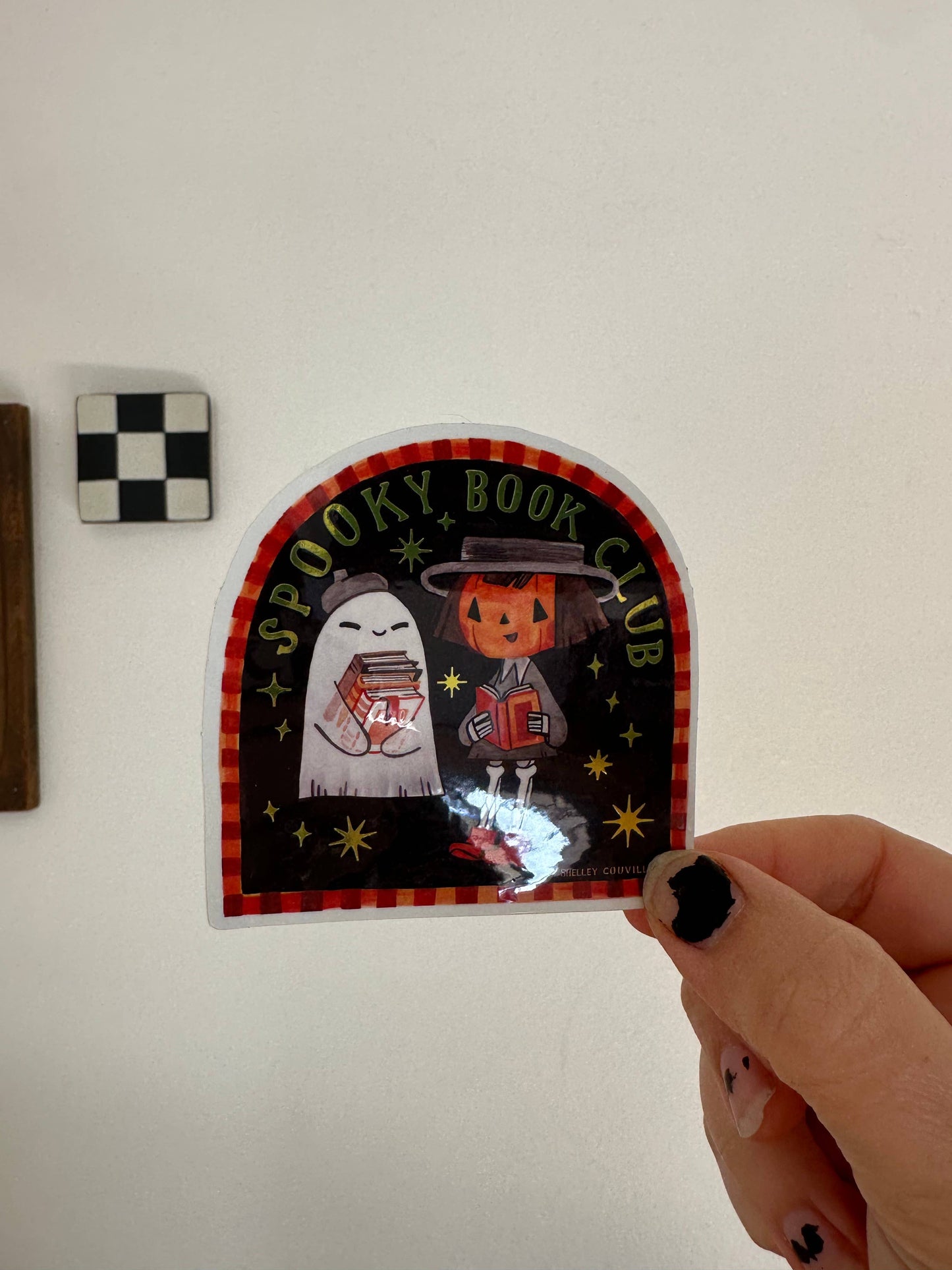 Book Moth Press - Sticker - Spooky Book Club