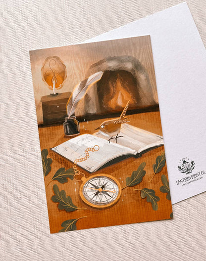 Lantern Print Co. - Postcard - Antique Compass