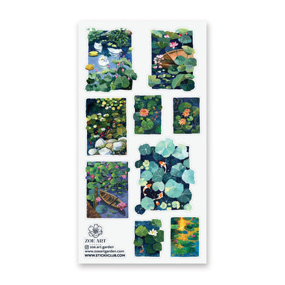 STICKII - Sticker sheet - Zoe Art Garden - Pond Hopping
