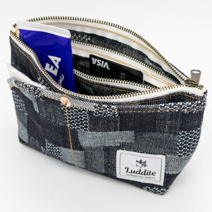 Luddite - Denim Boat Pouch S - Patchwork