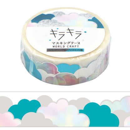World Craft - Foil-Stamped Washi Tape - Cotton Candy