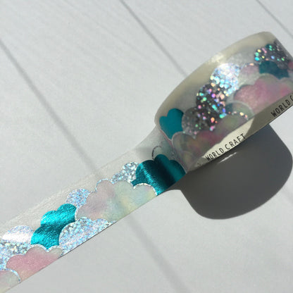 World Craft - Foil-Stamped Washi Tape - Cotton Candy