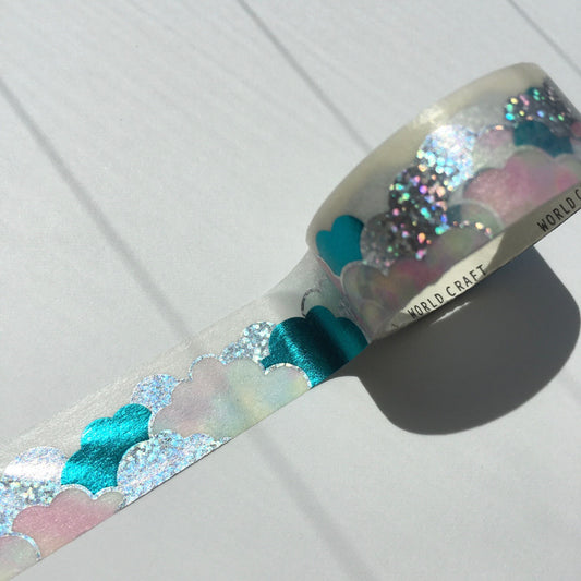 World Craft - Foil-Stamped Washi Tape - Cotton Candy