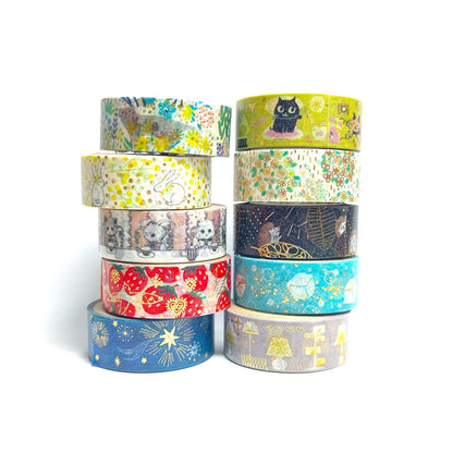 SEAL-DO - Shinzi Katoh - Washi Tape - Uneven Cats (Yellow)