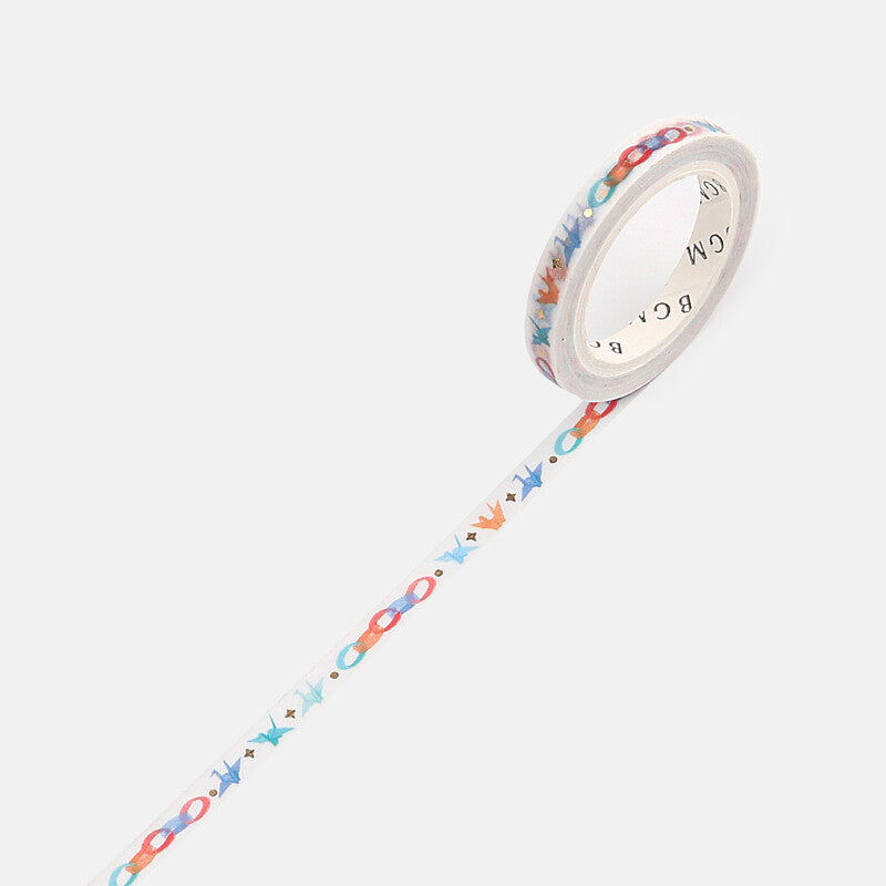 BGM Slim Washi Tape - Thousand Little Cranes