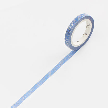 BGM - 5mm Slim Washi Tape - Blue Circle Pattern
