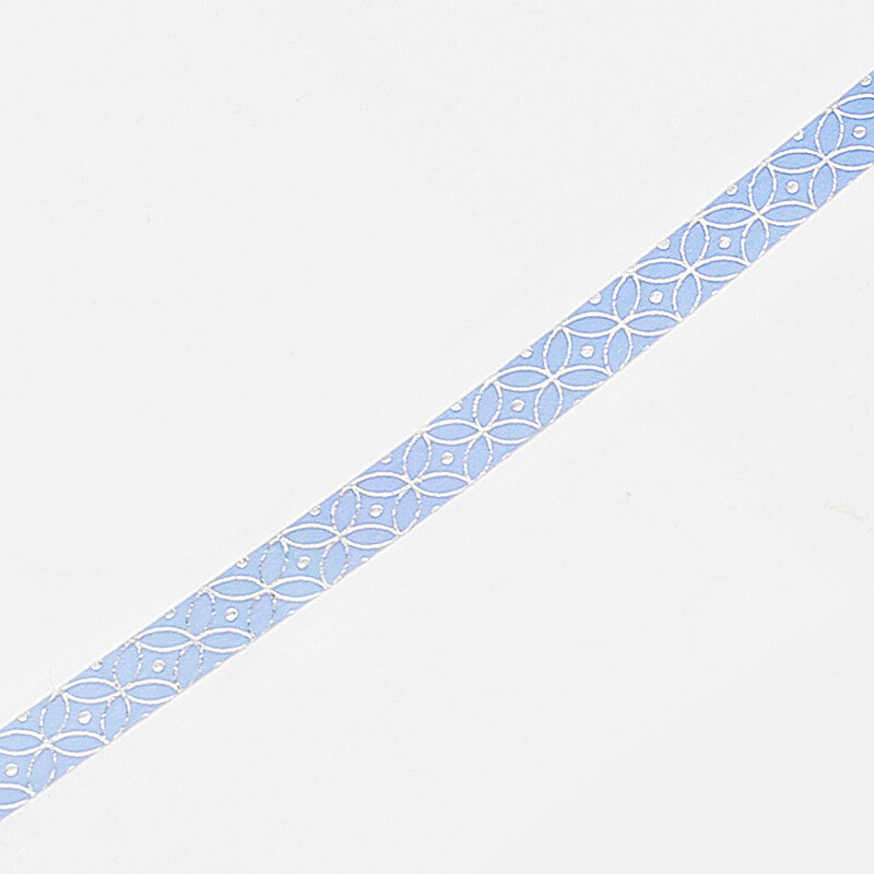 BGM - 5mm Slim Washi Tape - Blue Circle Pattern
