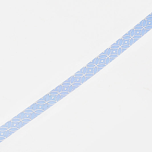 BGM - 5mm Slim Washi Tape - Blue Circle Pattern
