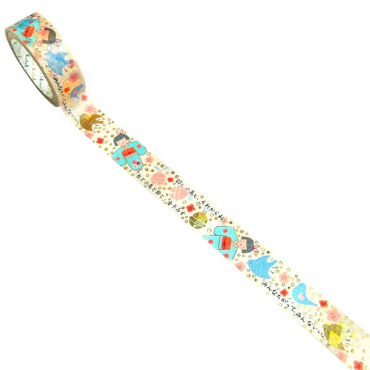 SEAL-DO Shinzi Katoh Washi Tape - Walking Through Literature Series Vol. 2 - A Little Bird, A Bell, and Me