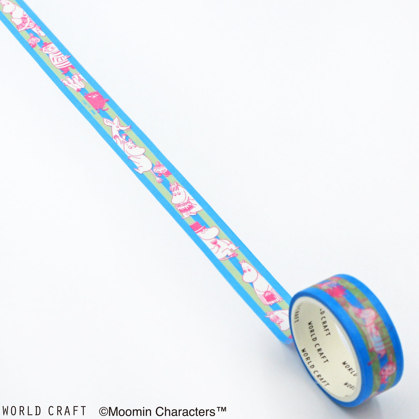 World Craft x Moomin - Washi Tape - Moomin Border Blue