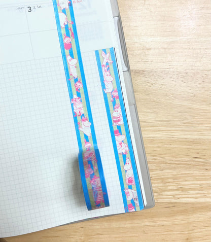 World Craft x Moomin - Washi Tape - Moomin Border Blue