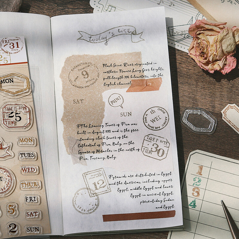 BGM - Clear Stamp Set - Vintage Date Stamps