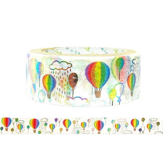 SEAL-DO Shinzi Katoh - Washi Tape - Rainbow Foil Series - Rainbow Balloon