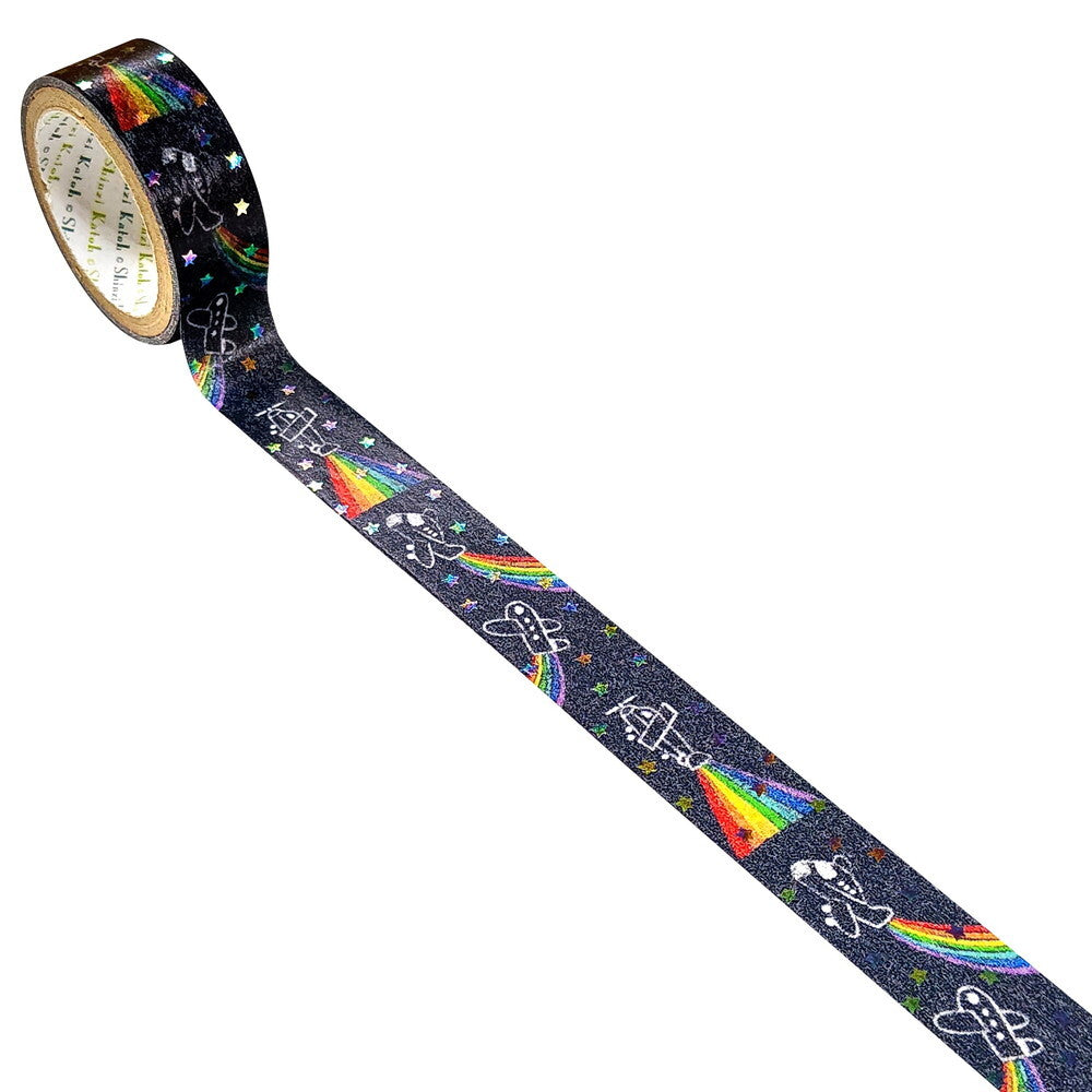 SEAL-DO Shinzi Katoh - Washi Tape - Rainbow Foil Series - Night Rainbow