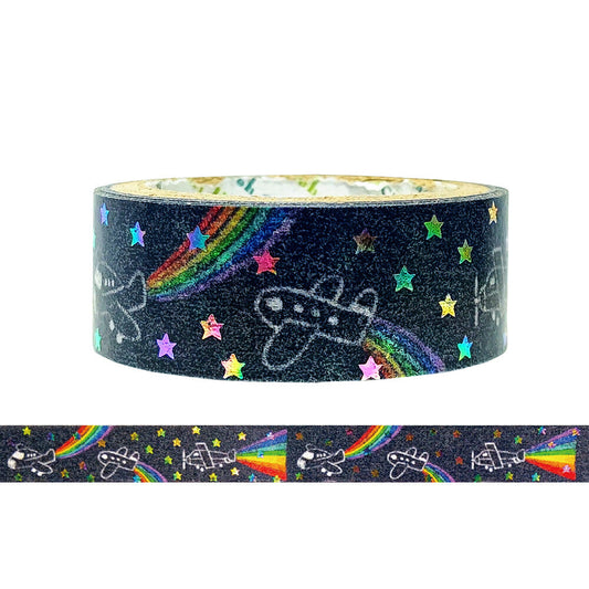 SEAL-DO Shinzi Katoh - Washi Tape - Rainbow Foil Series - Night Rainbow
