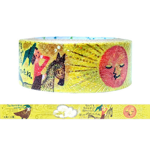 Decorative tape with colorful illustrations and text, featuring a fairy tale theme.