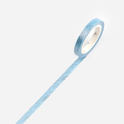 BGM - 5mm Slim Washi Tape - Blue Sea Wave
