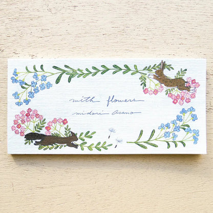 Cozyca - Notepad - Midori Asano - With Flowers