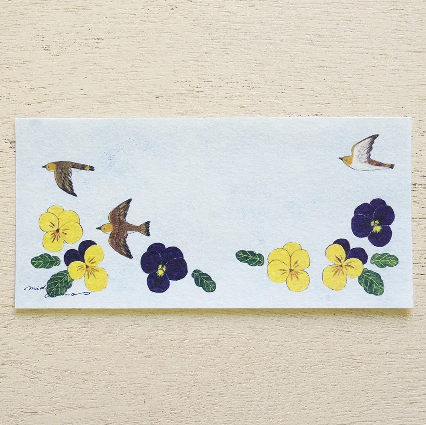 Cozyca - Notepad - Midori Asano - With Flowers