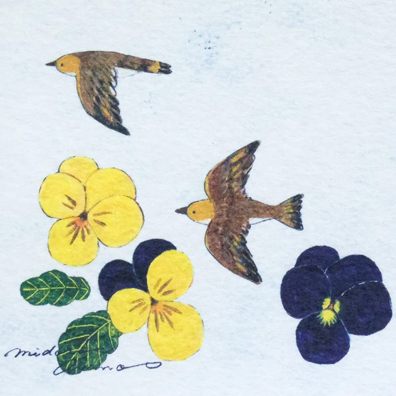 Cozyca - Notepad - Midori Asano - With Flowers