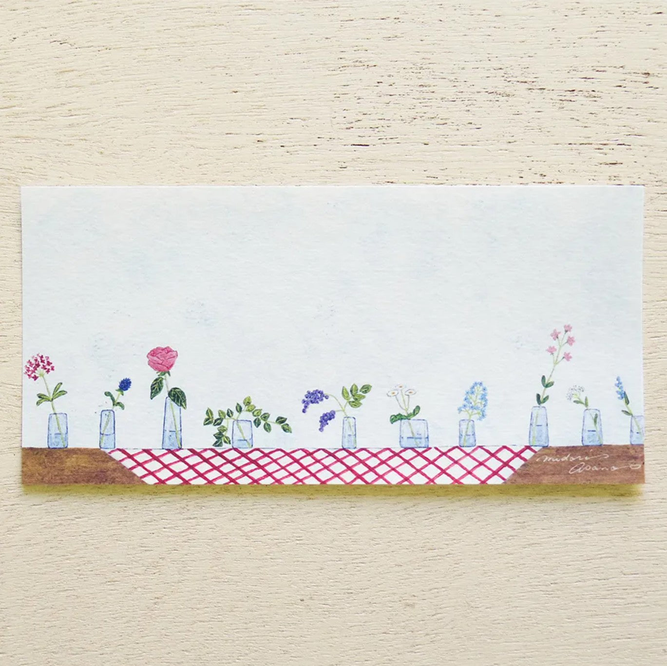Cozyca - Notepad - Midori Asano - With Flowers
