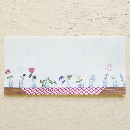 Cozyca - Notepad - Midori Asano - With Flowers