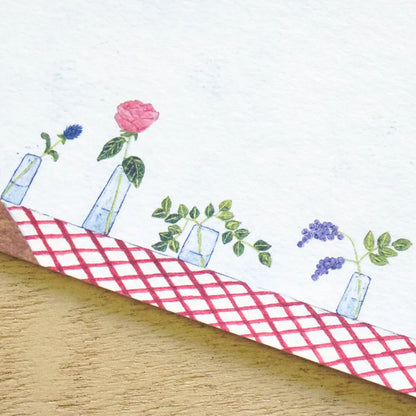 Cozyca - Notepad - Midori Asano - With Flowers