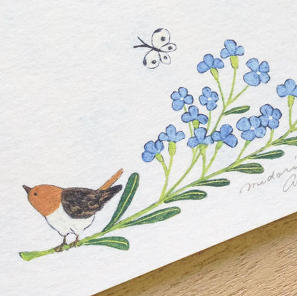 Cozyca - Notepad - Midori Asano - With Flowers