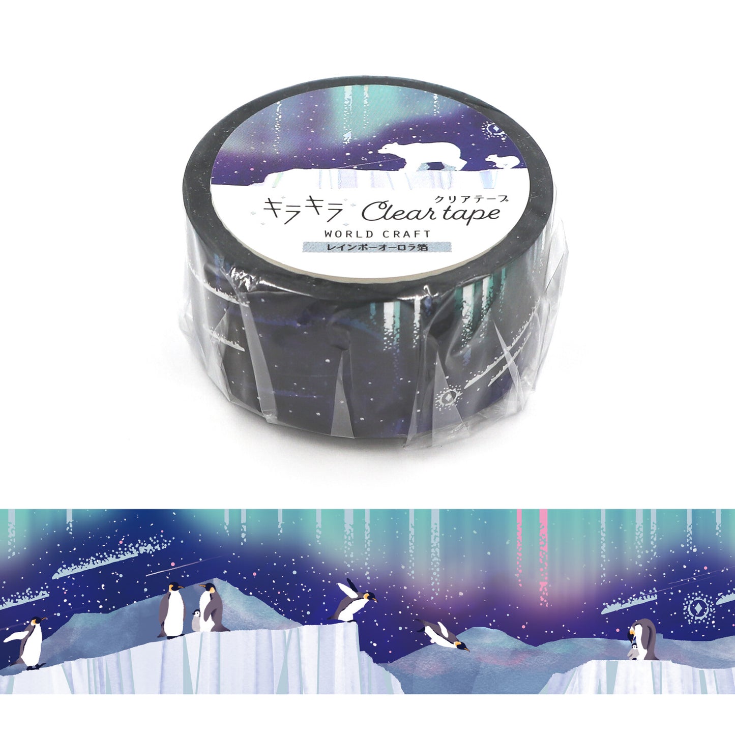 World Craft - Foil-Stamped Clear Tape - Starry Sky