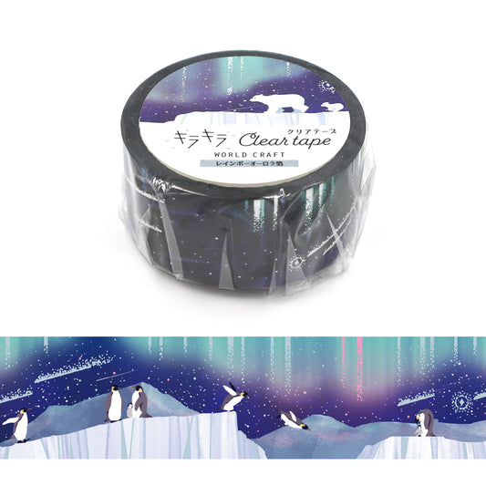 World Craft - Foil-Stamped Clear Tape - Starry Sky