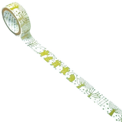 SEAL-DO Shinzi Katoh Washi Tape - Silhouette Foil Series - Mountain Bear