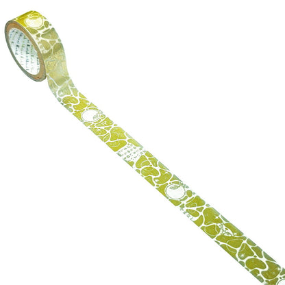 SEAL-DO Shinzi Katoh Washi Tape - Silhouette Foil Series - Yamanashi (Mountain Pear)