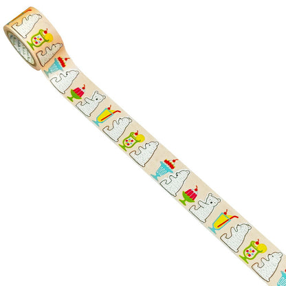 SEAL-DO - Shinzi Katoh - 27mm Kraft Washi Tape - Tsuyoharu Bear - Sweets