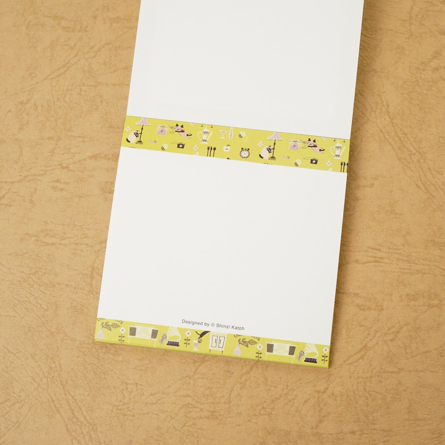 Shinzi Katoh - Memo Pad - Uneven Cats - Yellow