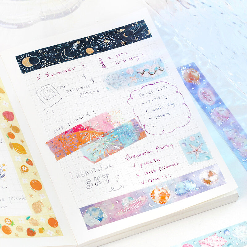 BGM - 15mm Washi Tape - Life Series - Small Cosmos