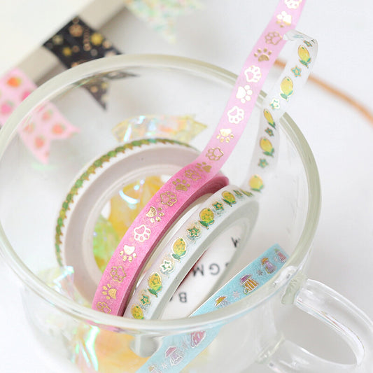 BGM - 5mm Slim Washi Tape - Namiki / Tree-Lined Street