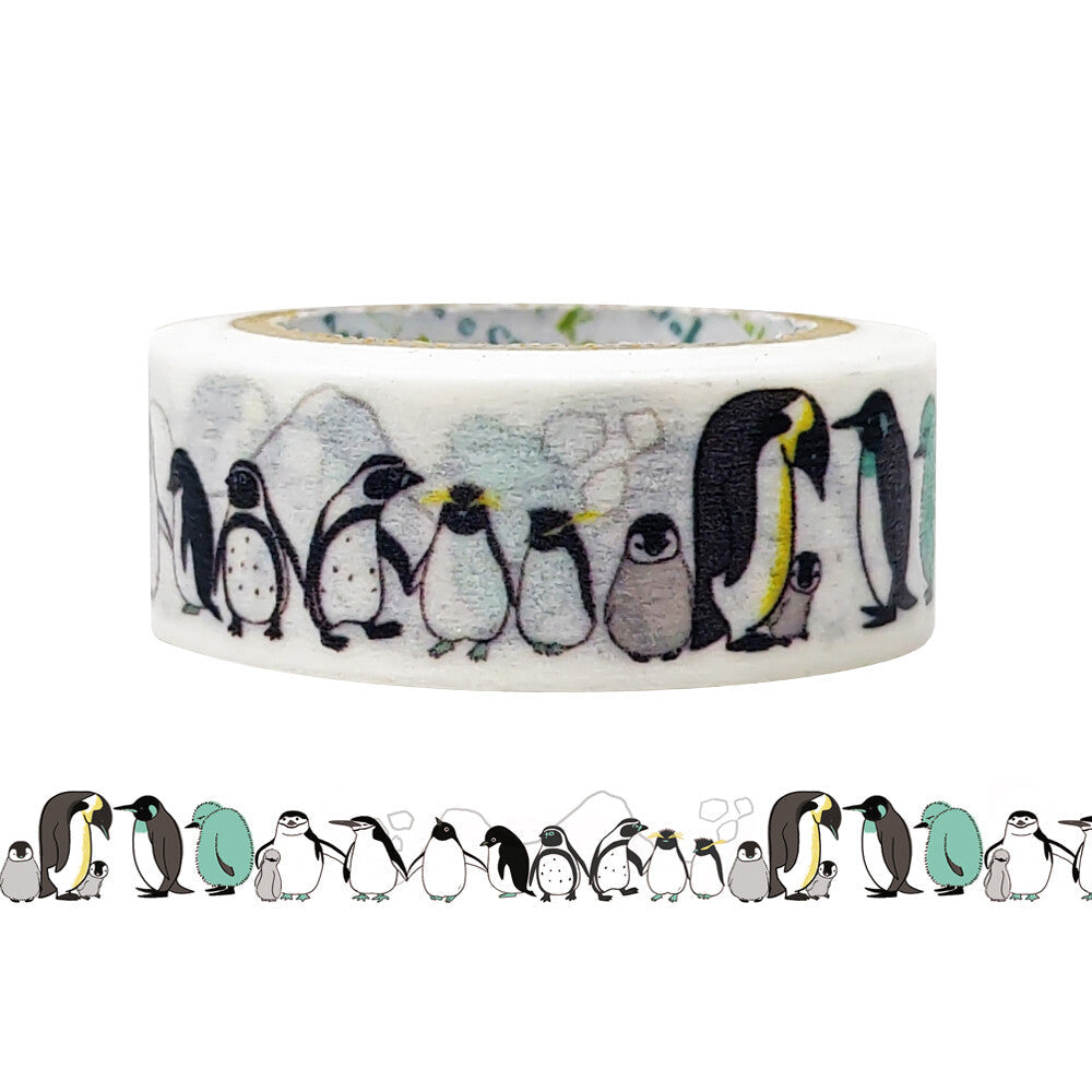 Washi tape with penguin design