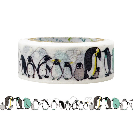 Washi tape with penguin design