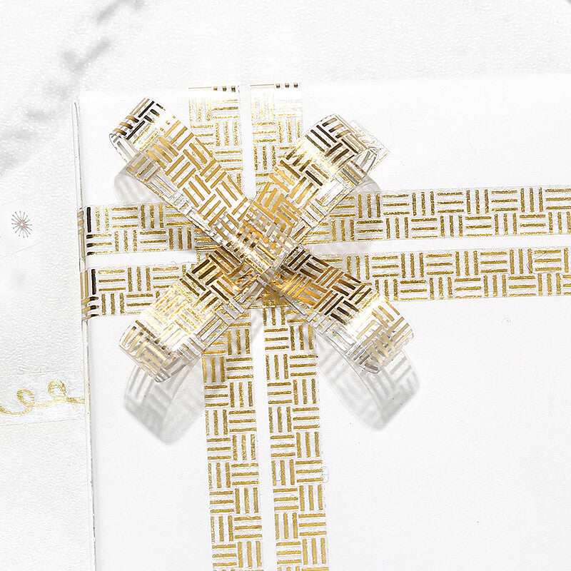 BGM - 5mm Slim Clear Tape - Gold Foil - Pattern