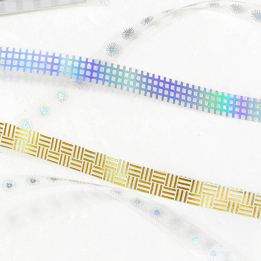 BGM - 5mm Slim Clear Tape - Rainbow Foil - Blooming Flower